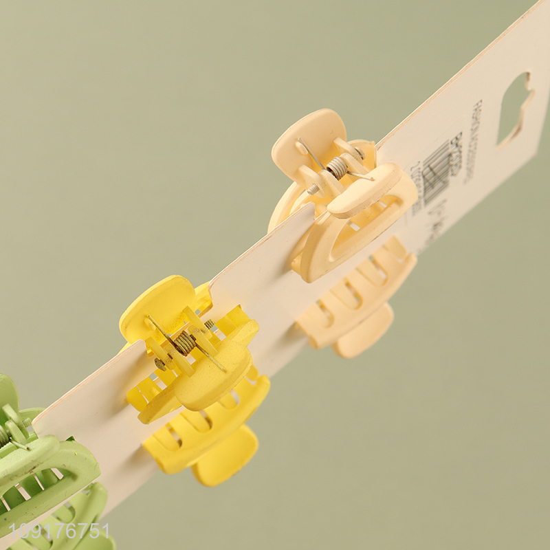 Low price 6pcs mini hair claw clips hair decoration for girls