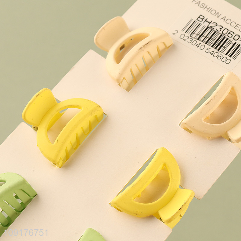 Low price 6pcs mini hair claw clips hair decoration for girls