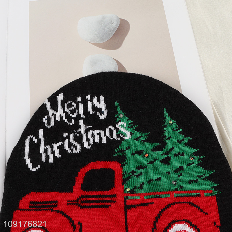 Factory Supply Winter Beanie Hat Unisex Warm Knit Hat Christmas Hat