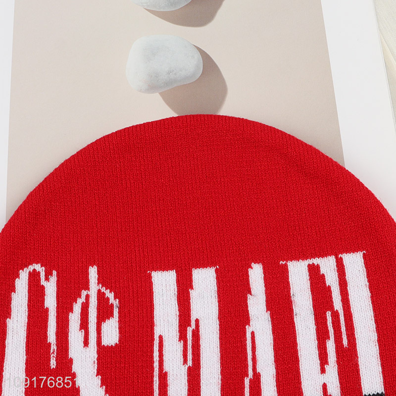 High Quality Winter Beanie Hat Jacquard Beanie Cap for Men Women