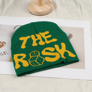 Factory Price Unisex Winter Beanie Hat Warm Knit Slouchy Beanie Cap