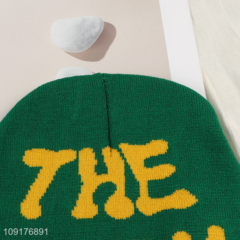 Factory Price Unisex Winter Beanie Hat Warm Knit Slouchy Beanie Cap