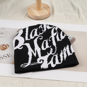 New Arrival Men Women Beanie Hat Winter Warm Knitted Beanie Cap