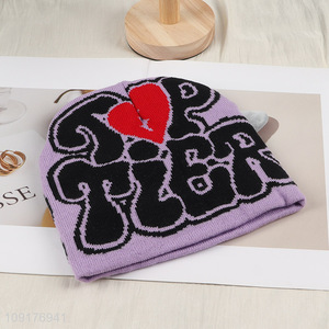 High Quality Winter Beanie Hat Slouchy Warm Knit Hat for Men Women