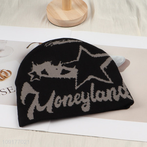 Hot Selling Winter Slouchy Beanie Cap Knit Beanies for Men Women