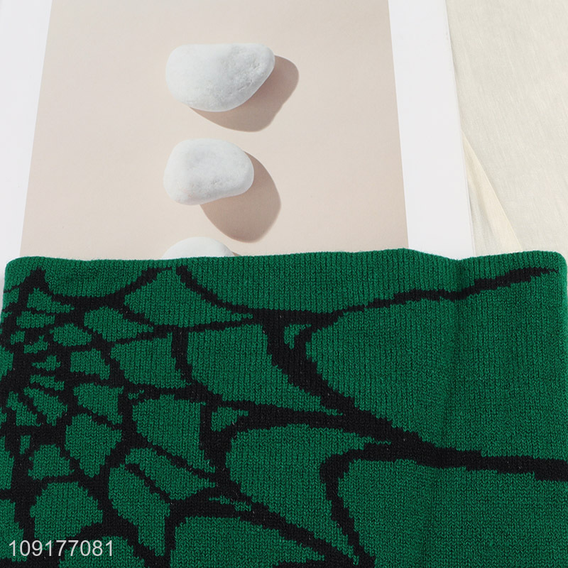 Factory Price Winter Beanie Hat Spider Pattern Knit Hat for Men Women