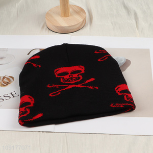 New Arrival Unisex Beanie Hat Winter Skull Pattern Knit Beanie Hat
