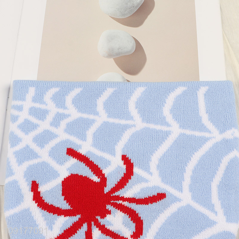 China Imports Spider Pattern Knitted Hat Unisex Winter Beanie Hat