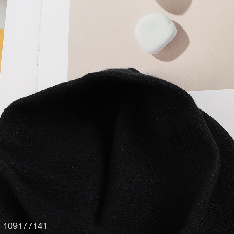 Wholesale Winter Jacquard Knit Beanie Hat Knitted Skull Cap for Women