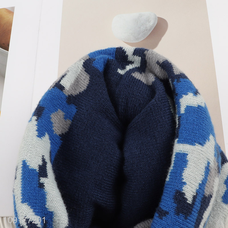 China Imports Camouflage Beanie Hat Skull Cap Winter Hat for Women Men