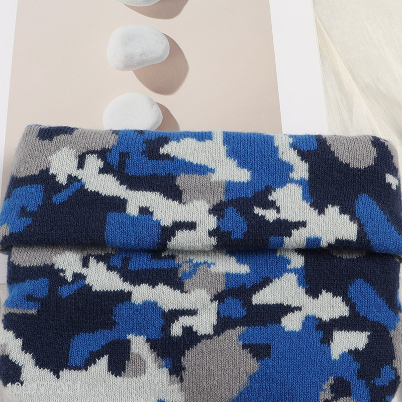 China Imports Camouflage Beanie Hat Skull Cap Winter Hat for Women Men