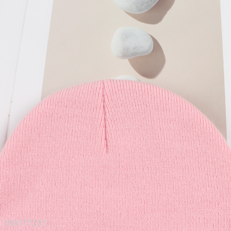 New Product Winter Beanie Hat Rhinestone Beanie Cap for Men Women