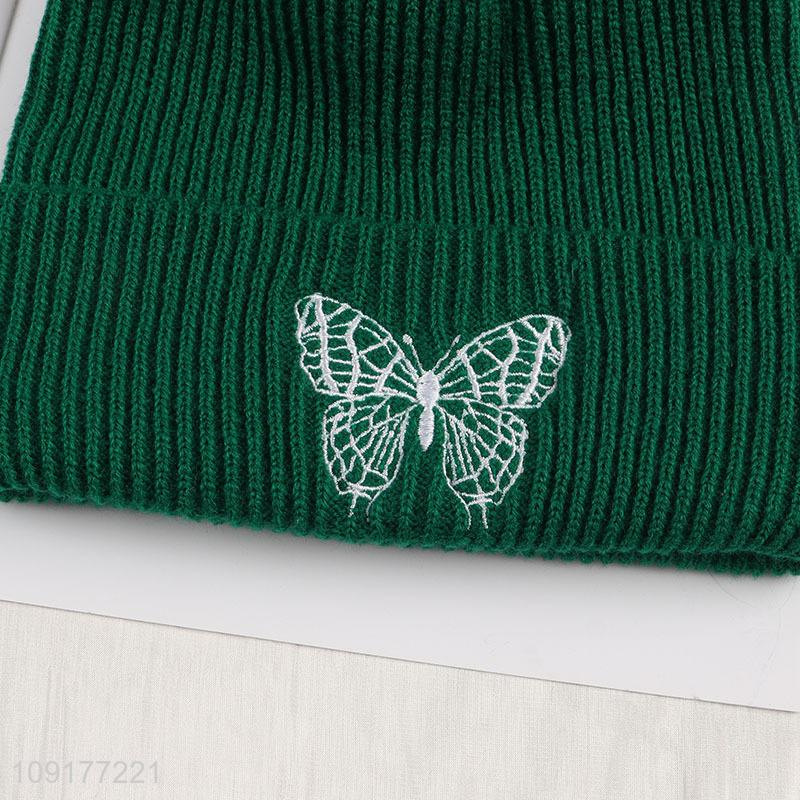 Hot Selling Unisex Beanie Hat Embroidered Warm Beanie Cap Knit Hat