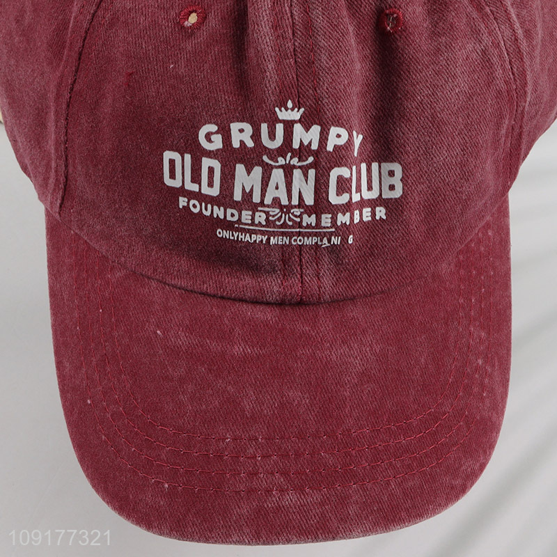 Wholesale Unisex Baseball Hat Custom Logo Adjustable Breathable Baseball Cap