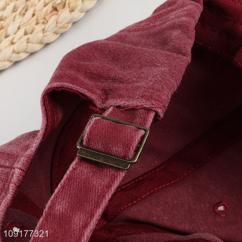 Wholesale Unisex Baseball Hat Custom Logo Adjustable Breathable Baseball Cap