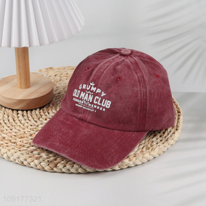 Wholesale Unisex Baseball Hat Custom Logo Adjustable Breathable Baseball Cap