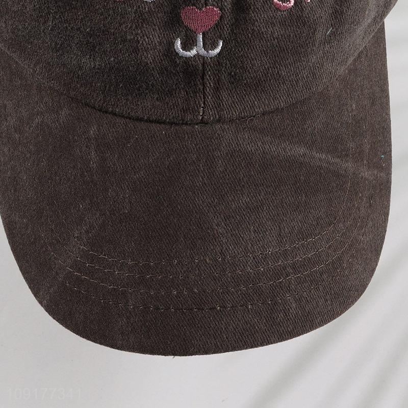 Online Wholesale Unisex Baseball Hat Embroidery Baseball Cap for Women Men