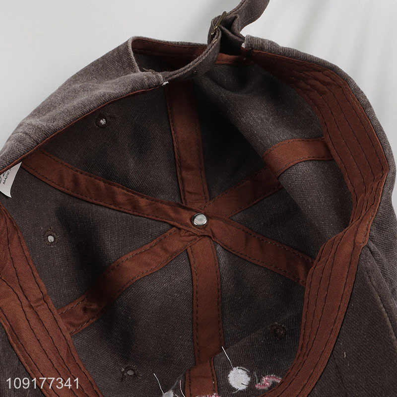 Online Wholesale Unisex Baseball Hat Embroidery Baseball Cap for Women Men