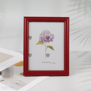 High Quality 6X8 Inch Solid Wood Picture Frame for Tabletop Display Wall Hanging