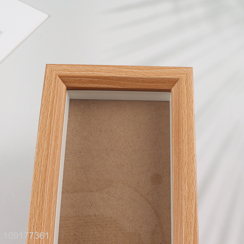 Wholesale Solid Wood Shadow Box Picture Frame Wooden Memory Box for Tabletop Decor