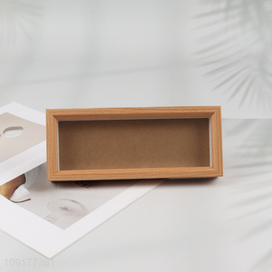 Wholesale Solid Wood Shadow Box Picture Frame Wooden Memory Box for Tabletop Decor