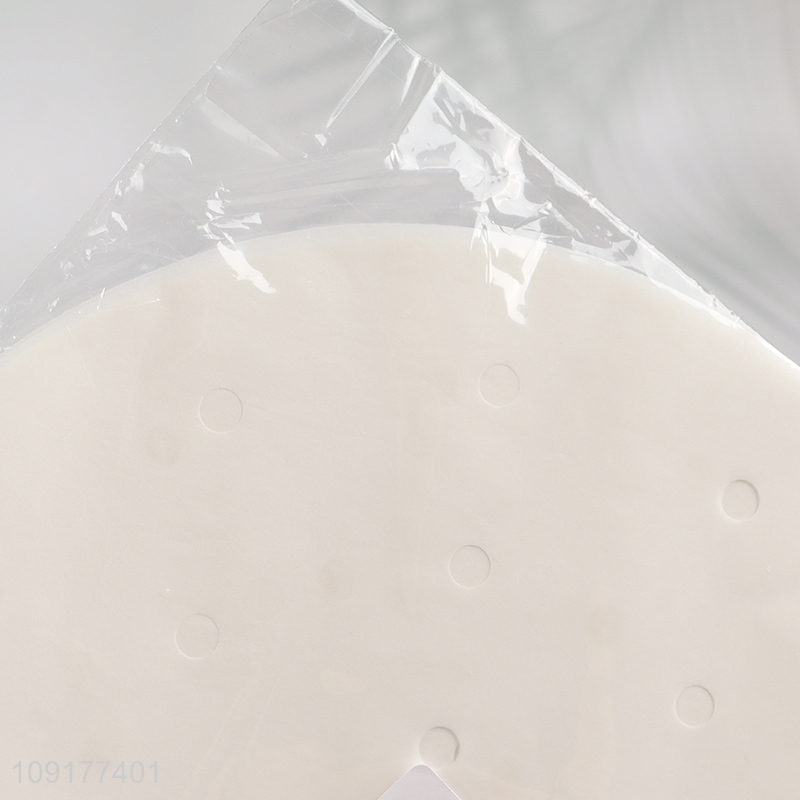 Factory Price 50PCS Round Non-Stick Bamboo Steamer Liners for Baking Cooking