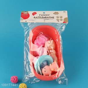 Popular products kids bathtub doll water play toys bath shower toy