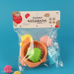 Factory price children funny vinyl animal duck water play toys bath shower toy