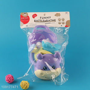 Top products creative water play toys bath shower toy vinyl animal toys