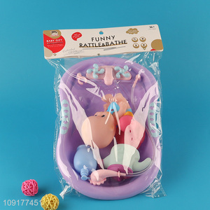 China factory creative children bathtub doll water play toys bath shower toy