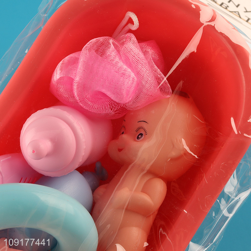 Popular products kids bathtub doll water play toys bath shower toy