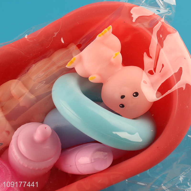 Popular products kids bathtub doll water play toys bath shower toy