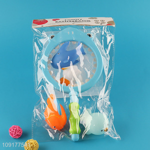 Hot items creative shark baby shower bath toys set for sale