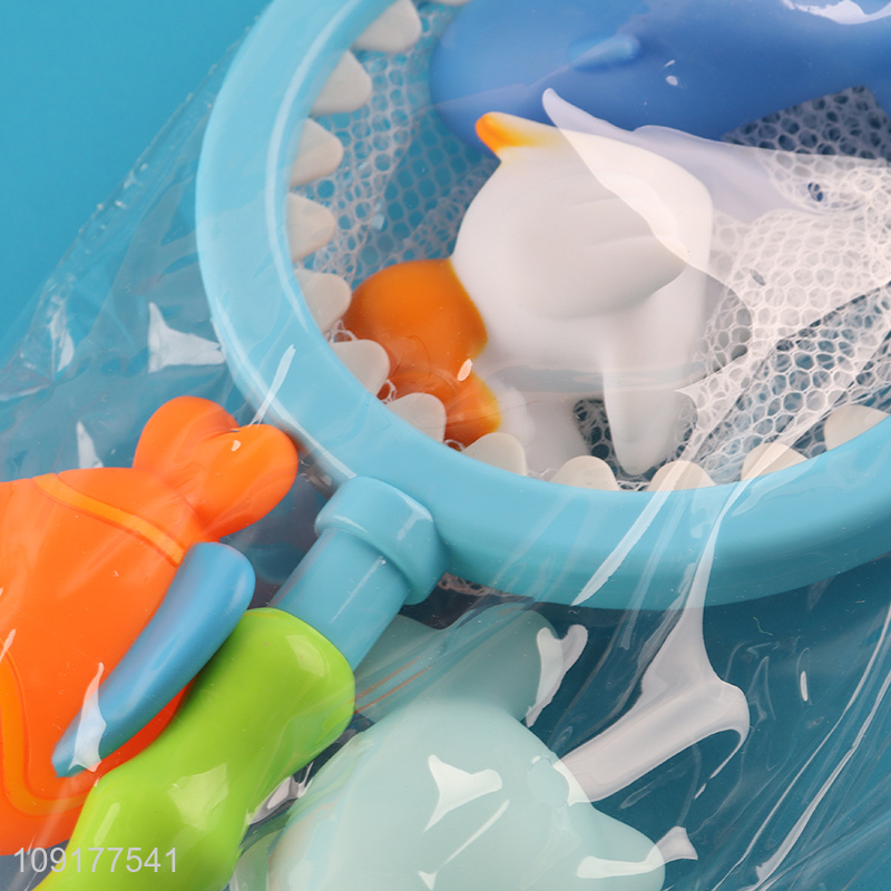 Hot items creative shark baby shower bath toys set for sale