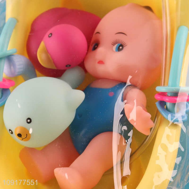 Yiwu market creative baby shower bath toys set for sale