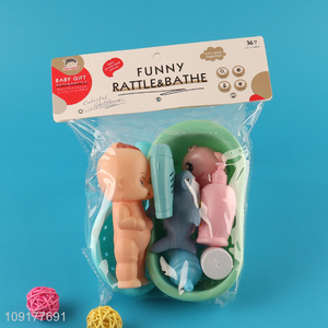 Low price children water play toys bathing shower toy set