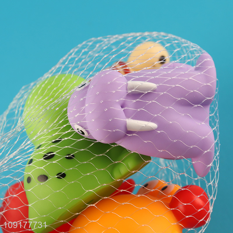 Popular products 5pcs animal series water play toys bathing shower toy