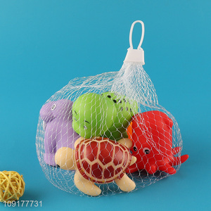 Popular products 5pcs animal series water play toys bathing shower toy