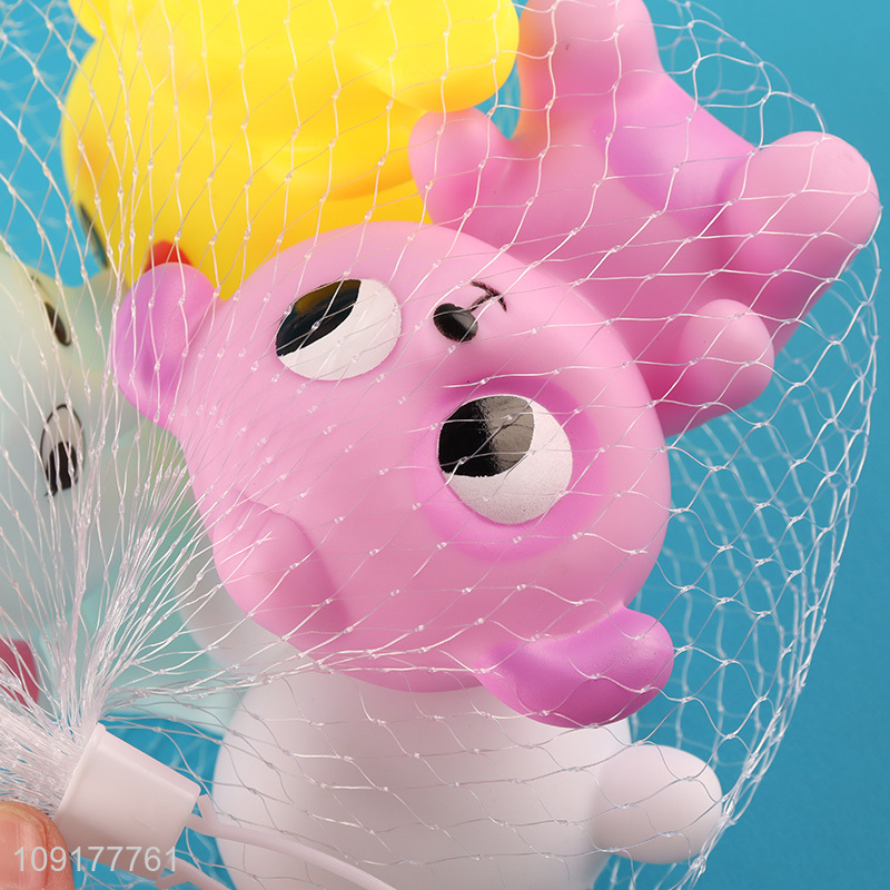 Hot selling 4pcs animal series water play toys bathing shower toy