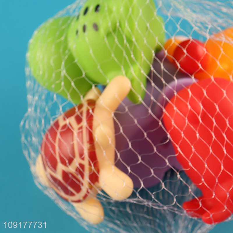 Popular products 5pcs animal series water play toys bathing shower toy