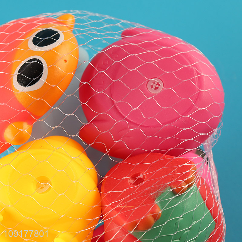 Good price 6pcs animal series water play toys bathing shower toy set