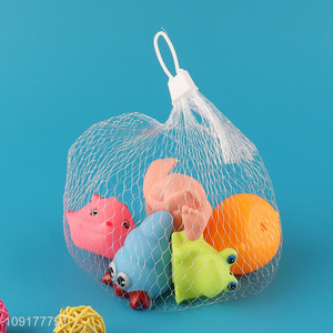 Most popular 5pcs non-toxic water play toys bathing shower toy for kids