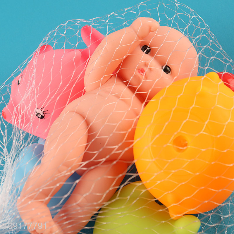 Most popular 5pcs non-toxic water play toys bathing shower toy for kids