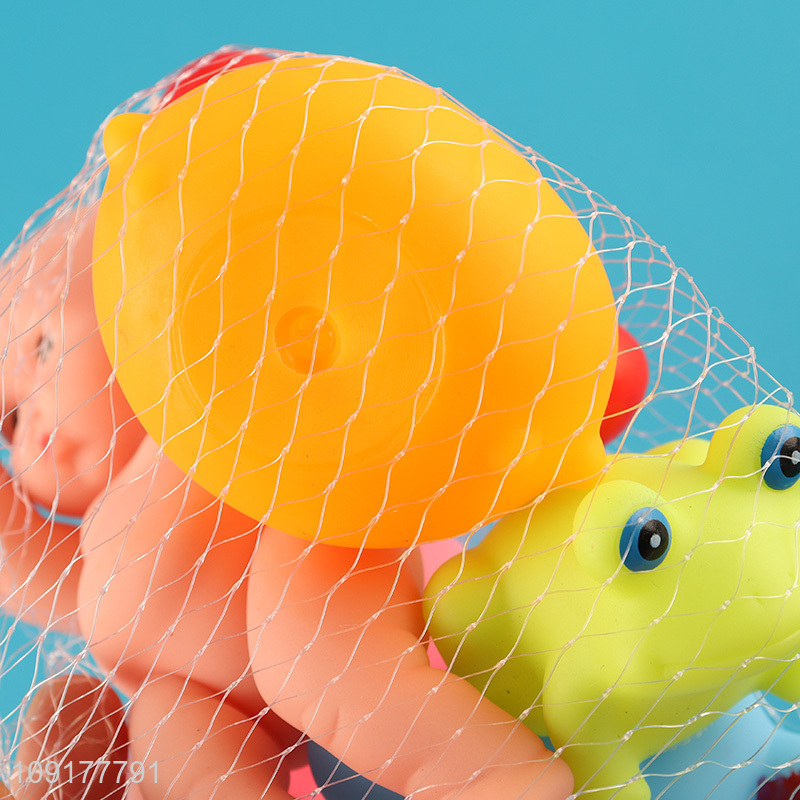 Most popular 5pcs non-toxic water play toys bathing shower toy for kids