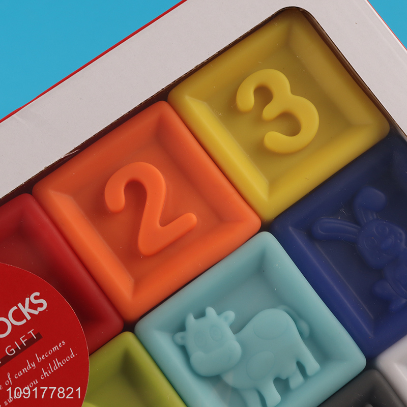 Low price creative baby squeeze stacking bath toys for sale