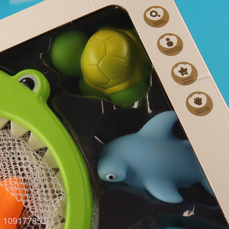 Low price shark baby shower bath toys set for sale