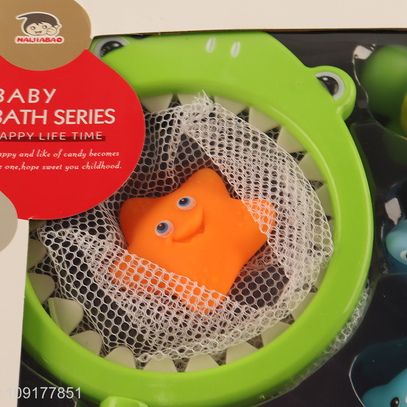 Low price shark baby shower bath toys set for sale