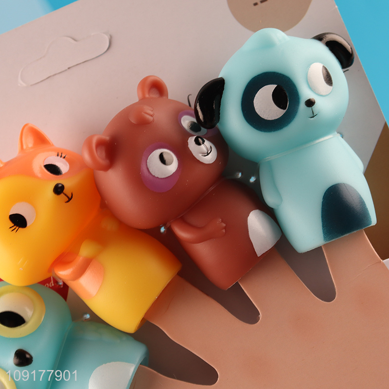 Good sale creative funny finger puppet animal finger puppet toy wholesale