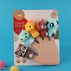 Good sale creative funny finger puppet animal finger puppet toy wholesale