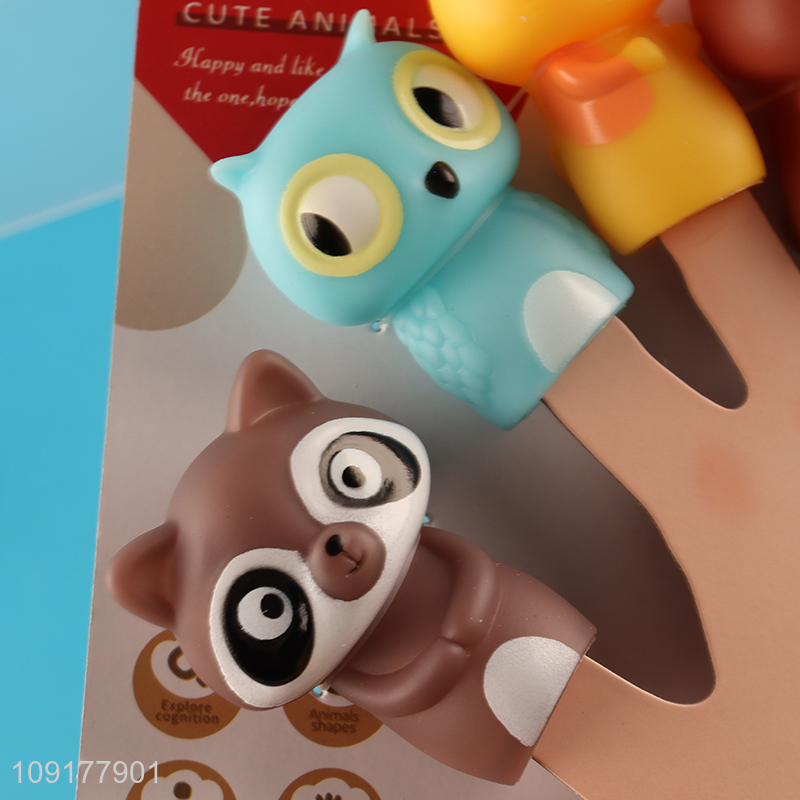 Good sale creative funny finger puppet animal finger puppet toy wholesale